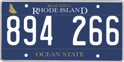 RI license plate 894266