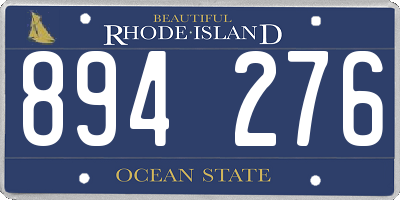 RI license plate 894276