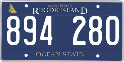 RI license plate 894280