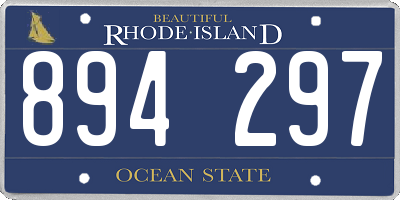 RI license plate 894297