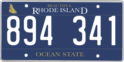 RI license plate 894341