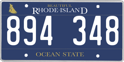 RI license plate 894348
