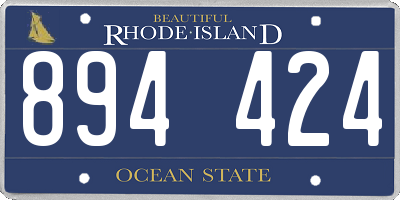 RI license plate 894424