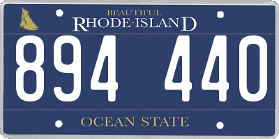RI license plate 894440