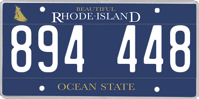 RI license plate 894448