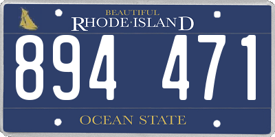 RI license plate 894471