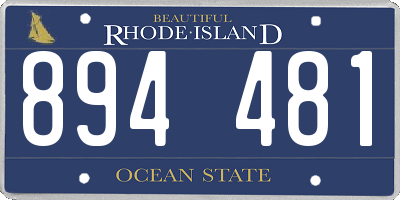 RI license plate 894481