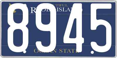 RI license plate 8945