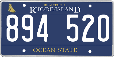 RI license plate 894520