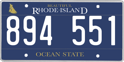 RI license plate 894551