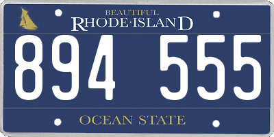 RI license plate 894555