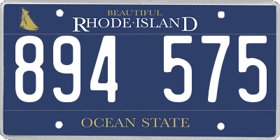 RI license plate 894575