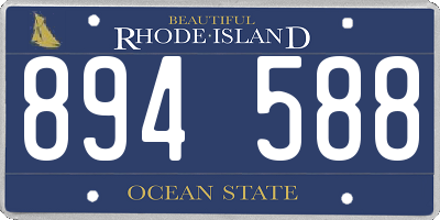 RI license plate 894588