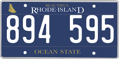 RI license plate 894595
