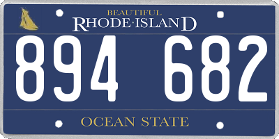 RI license plate 894682