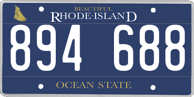 RI license plate 894688