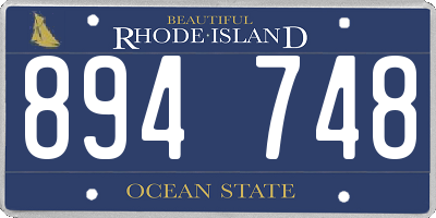 RI license plate 894748