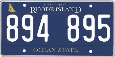 RI license plate 894895