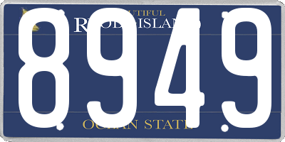 RI license plate 8949
