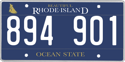 RI license plate 894901