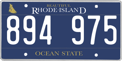 RI license plate 894975