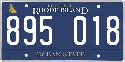 RI license plate 895018
