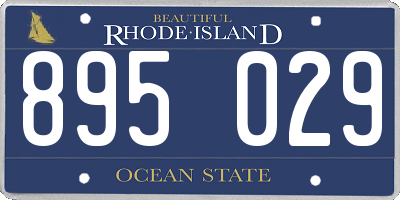 RI license plate 895029