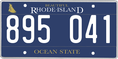 RI license plate 895041