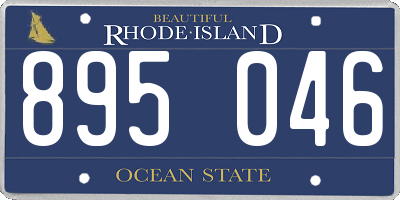 RI license plate 895046