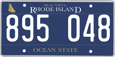RI license plate 895048