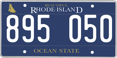 RI license plate 895050