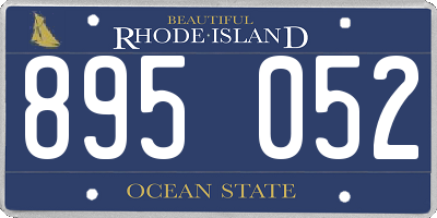 RI license plate 895052