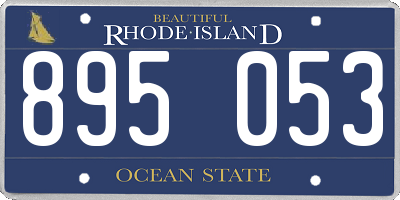 RI license plate 895053