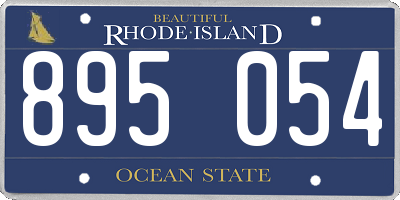 RI license plate 895054