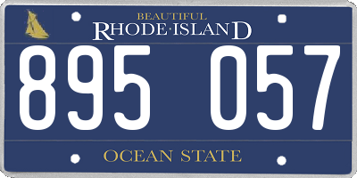 RI license plate 895057