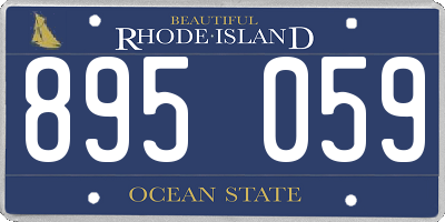 RI license plate 895059