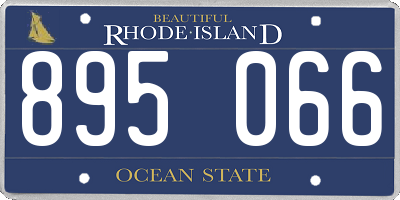 RI license plate 895066