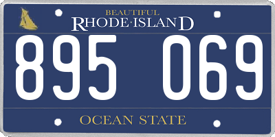 RI license plate 895069