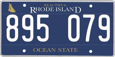 RI license plate 895079