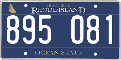 RI license plate 895081