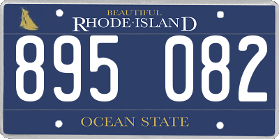 RI license plate 895082