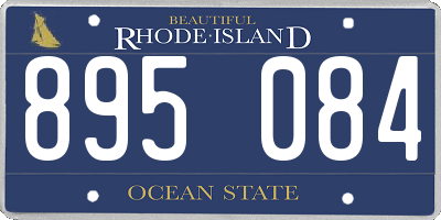 RI license plate 895084