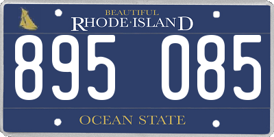 RI license plate 895085
