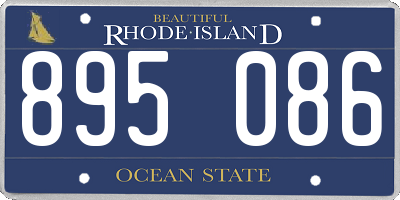 RI license plate 895086