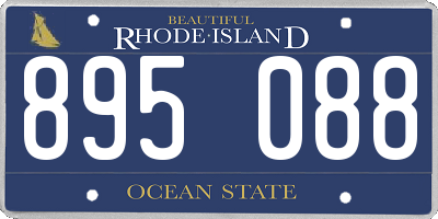 RI license plate 895088