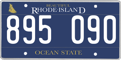 RI license plate 895090