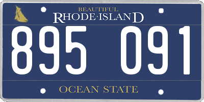 RI license plate 895091