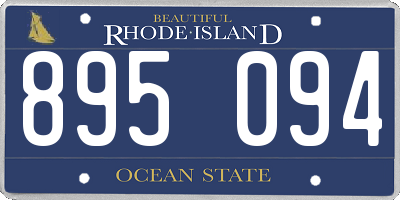 RI license plate 895094
