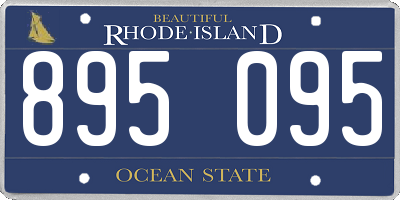 RI license plate 895095