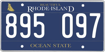 RI license plate 895097